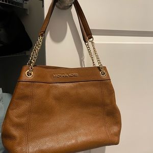 Michael Kors Cognac Medium Over-The-Shoulder Purse